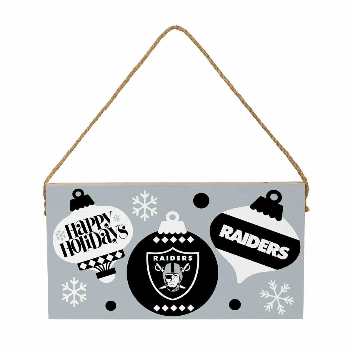 Las Vegas Raiders Holiday Wood Wall Sign, 6x11