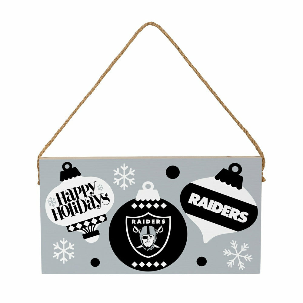 Las Vegas Raiders Holiday Wood Wall Sign, 6x11