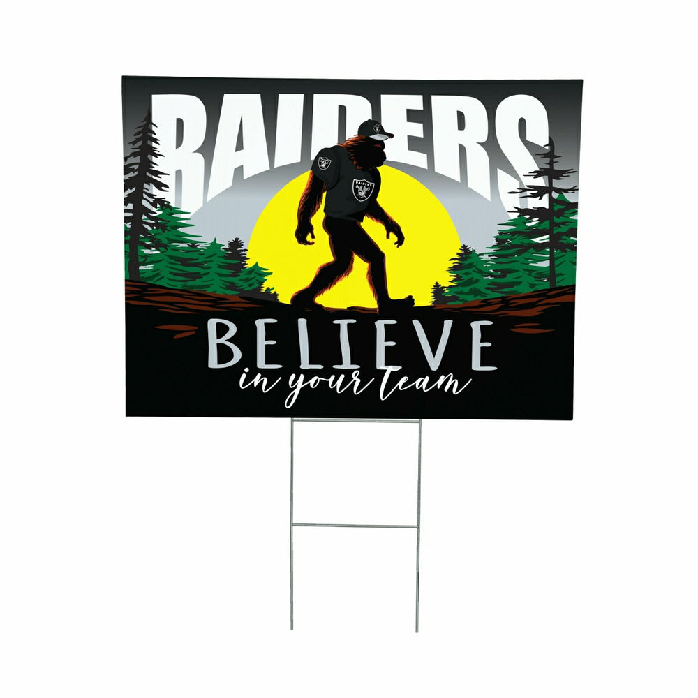 Las Vegas Raiders Yard Sign, Bigfoot