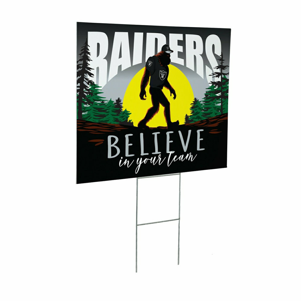 Las Vegas Raiders Yard Sign, Bigfoot