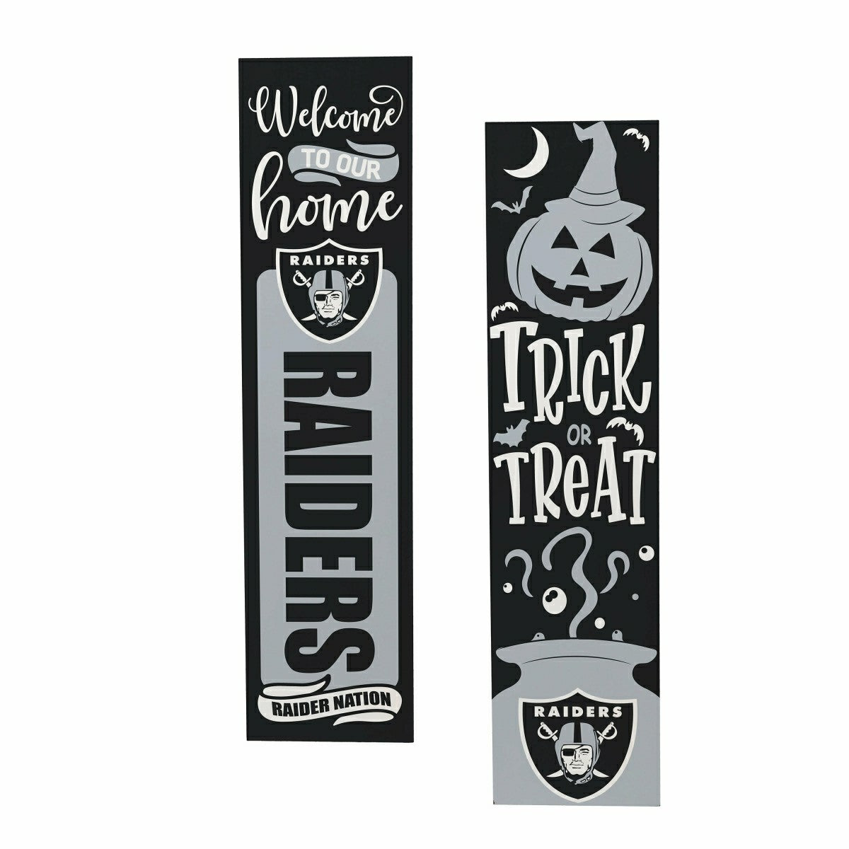 47" Double Sided Leaner, Las Vegas Raiders, Halloween