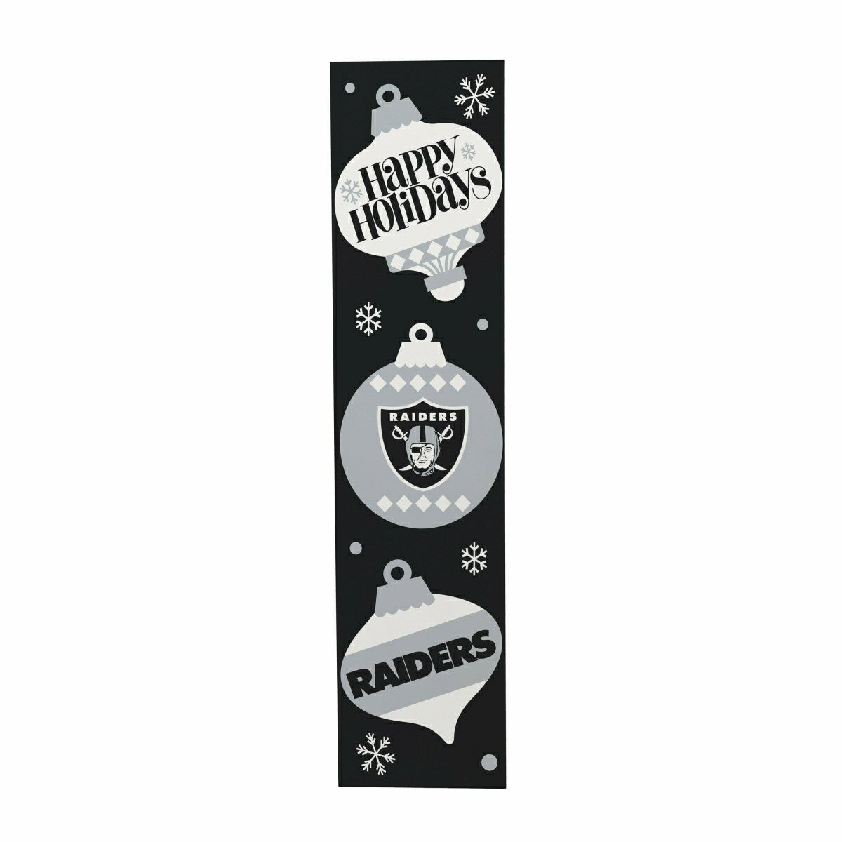 47" Double Sided Leaner, Las Vegas Raiders, Christmas