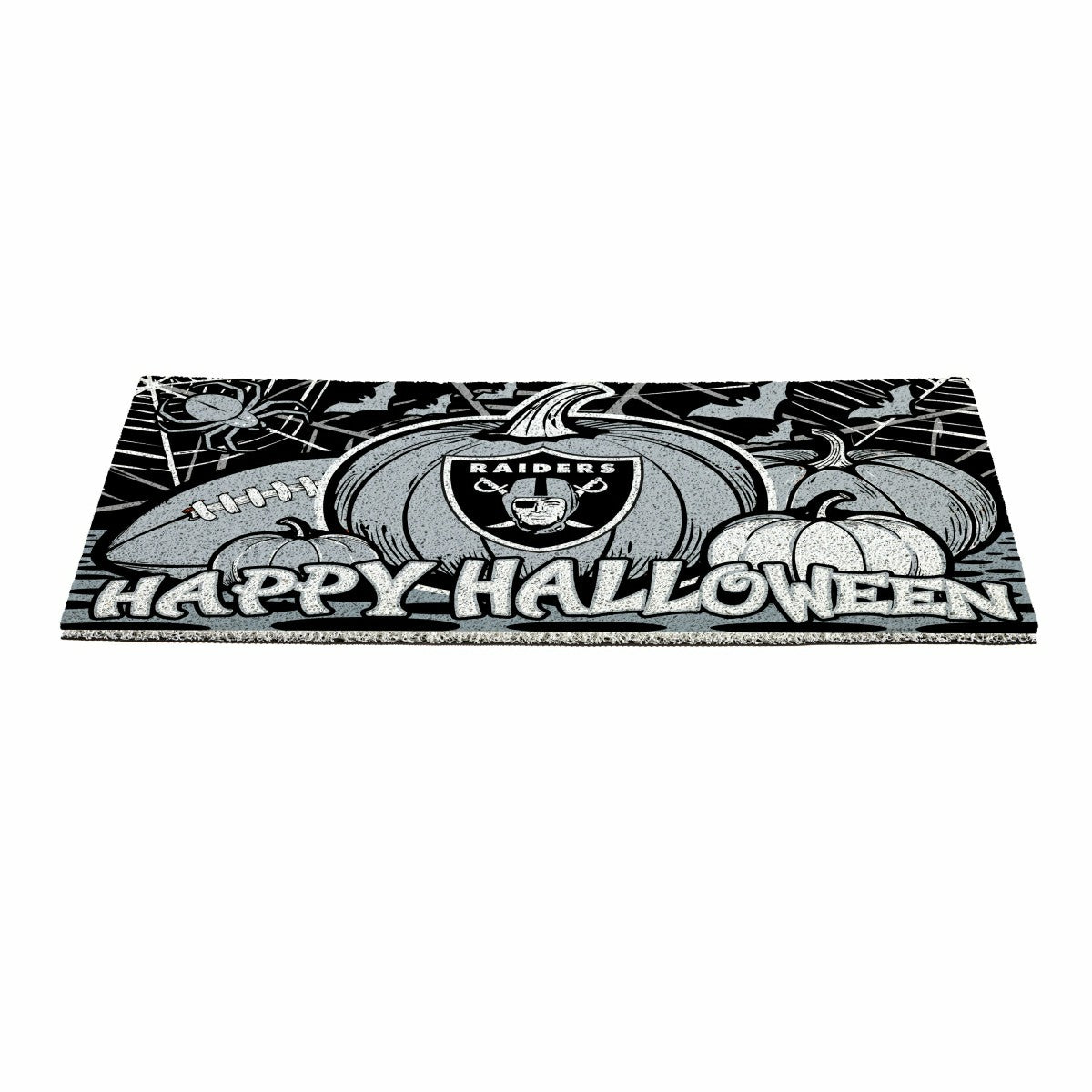 LAS VEGAS RAIDERS Halloween PVC Mat, 28"x16"