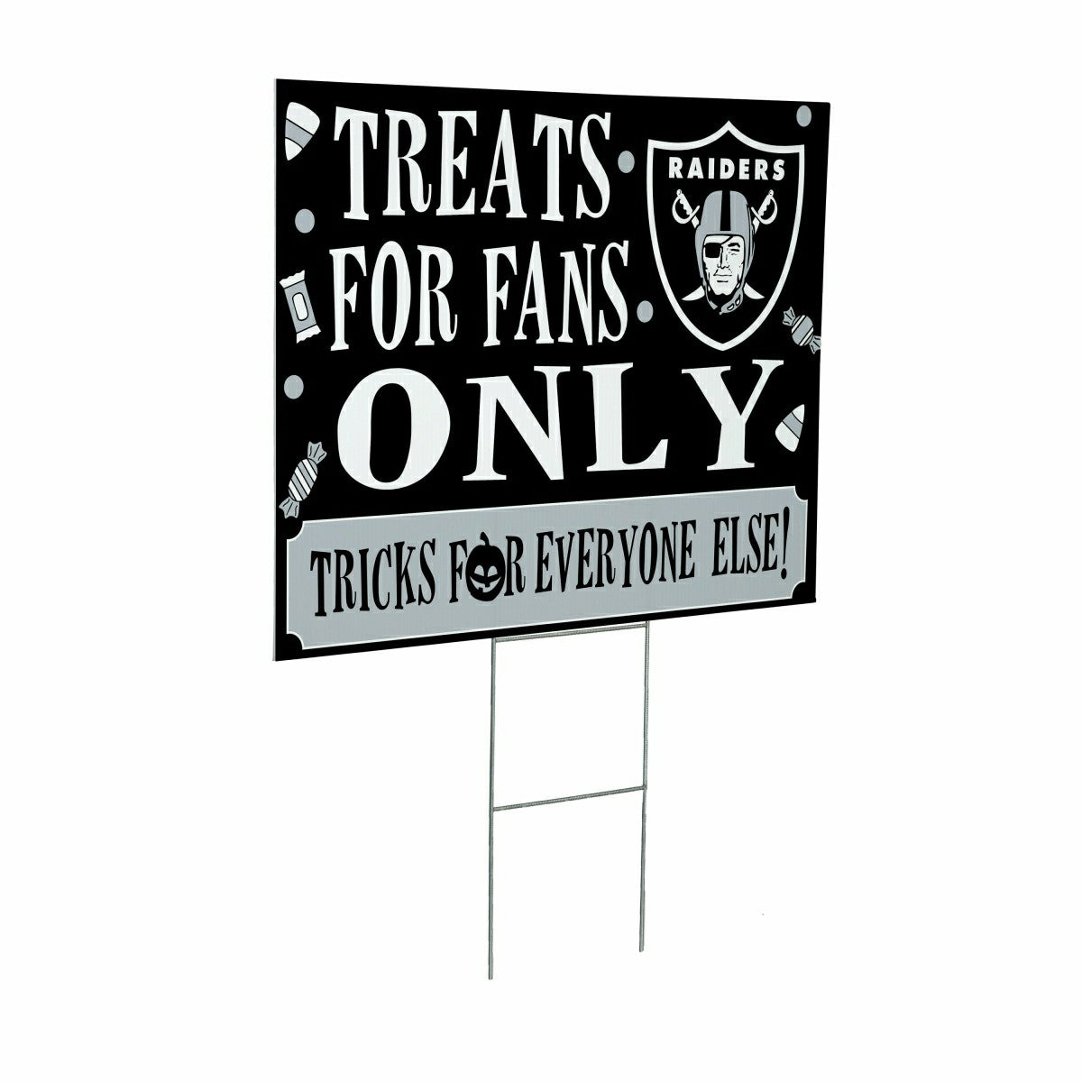 Las Vegas Raiders Yard Sign, Halloween Treats for Fans