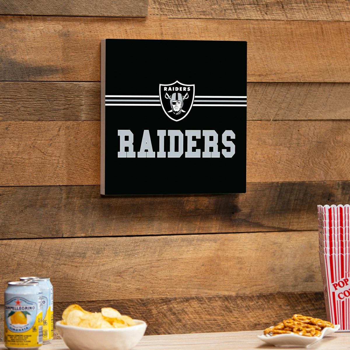 Las Vegas Raiders Wood Wall Sign, 12x12