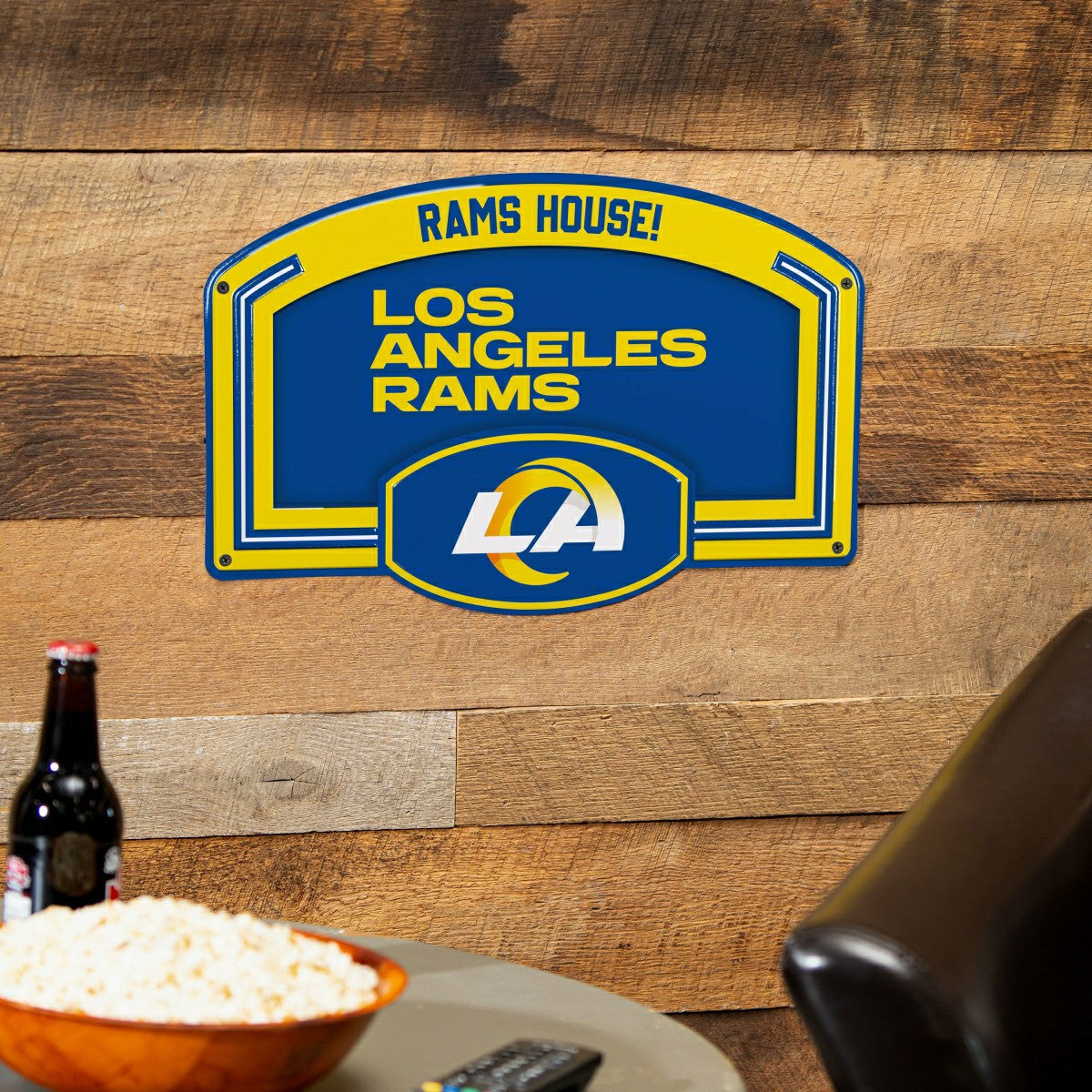 Los Angeles Rams USA Embossed Steel Wall Sign, 11" x 17"