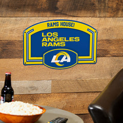 Los Angeles Rams USA Embossed Steel Wall Sign, 11" x 17"