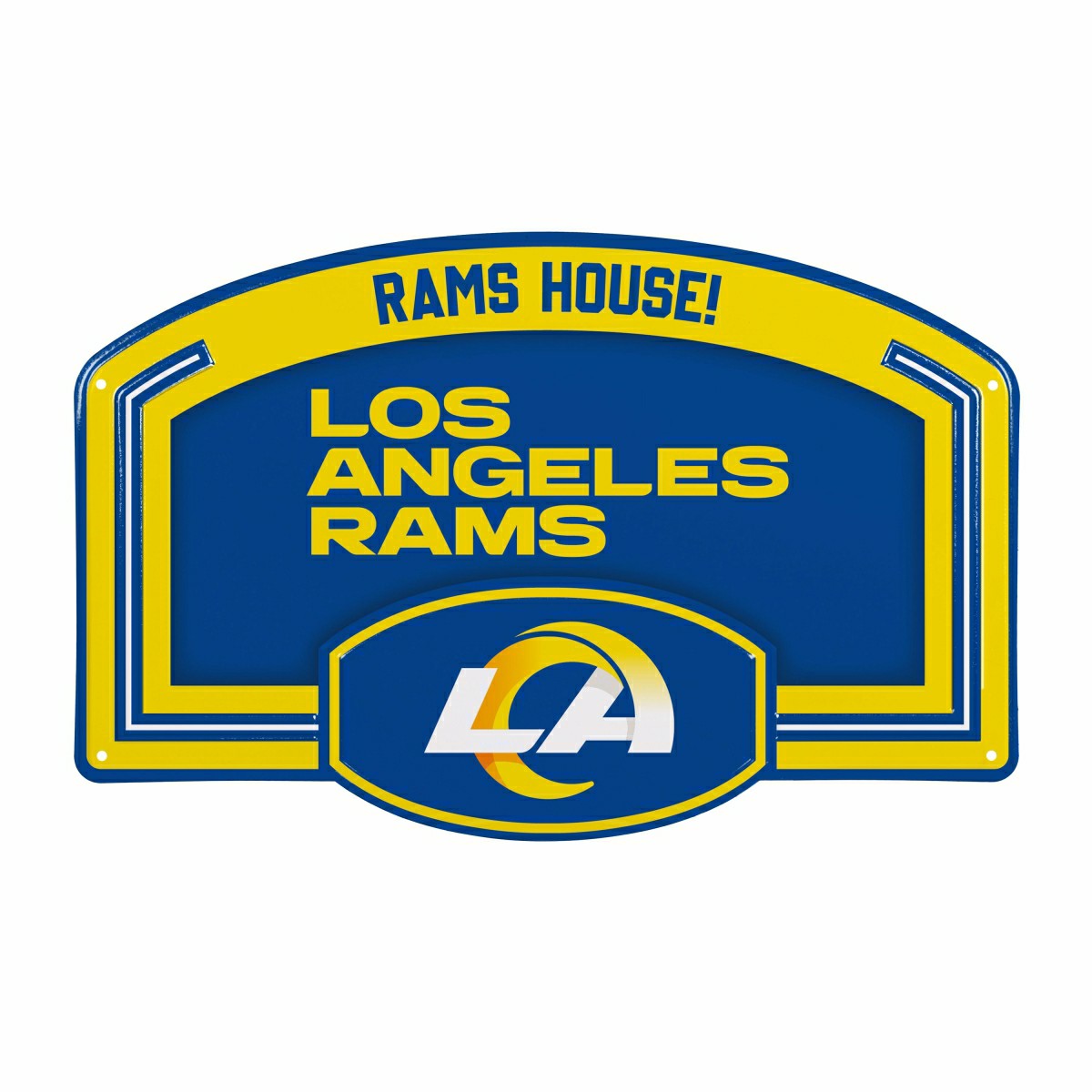 Los Angeles Rams USA Embossed Steel Wall Sign, 11" x 17"