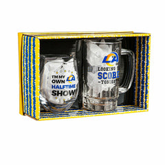 Los Angeles Rams, Stemless 17OZ Wine & Beer 16 OZ Gift Set
