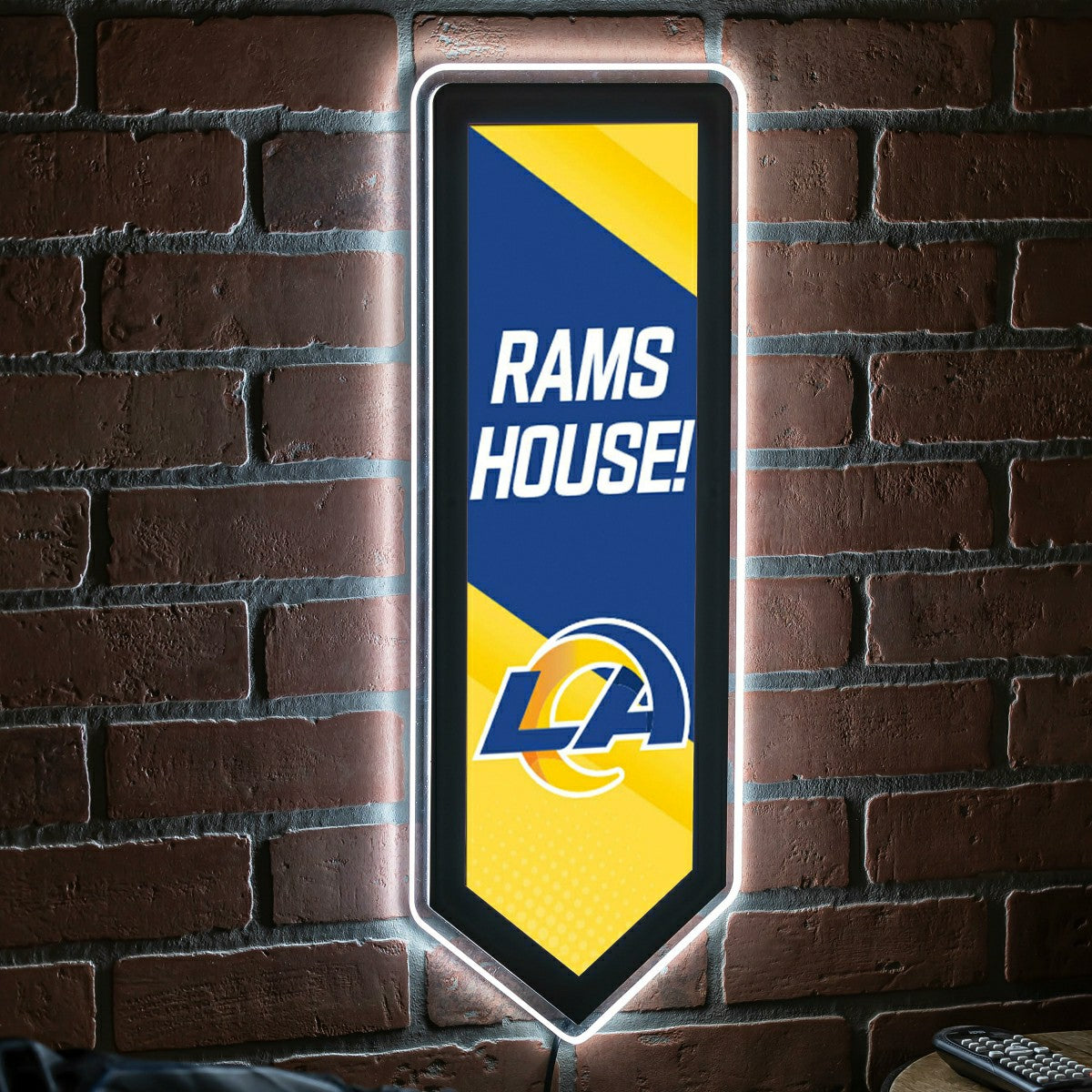 LED Wall Decor, Pennant, Los Angeles Rams