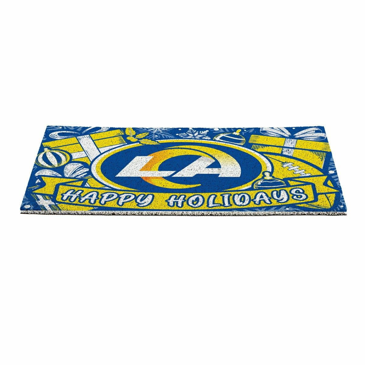 Los Angeles Rams Holiday PVC Mat, 28"x16"