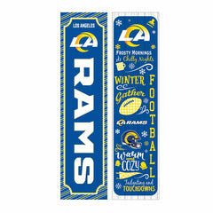 46" Double Sided Leaner, Los Angeles Rams, Winter Seasonal