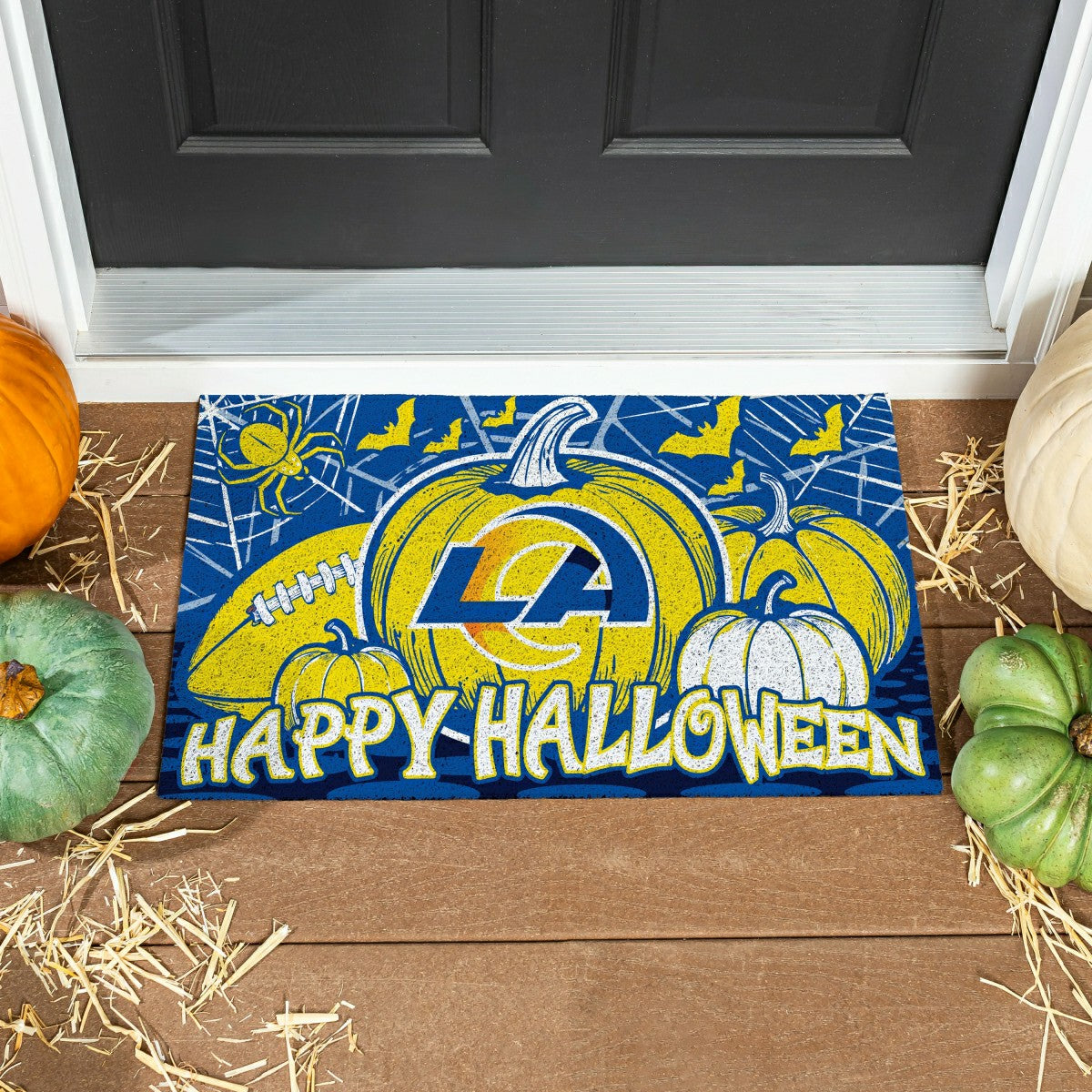 Los Angeles Rams Halloween PVC Mat, 28"x16"
