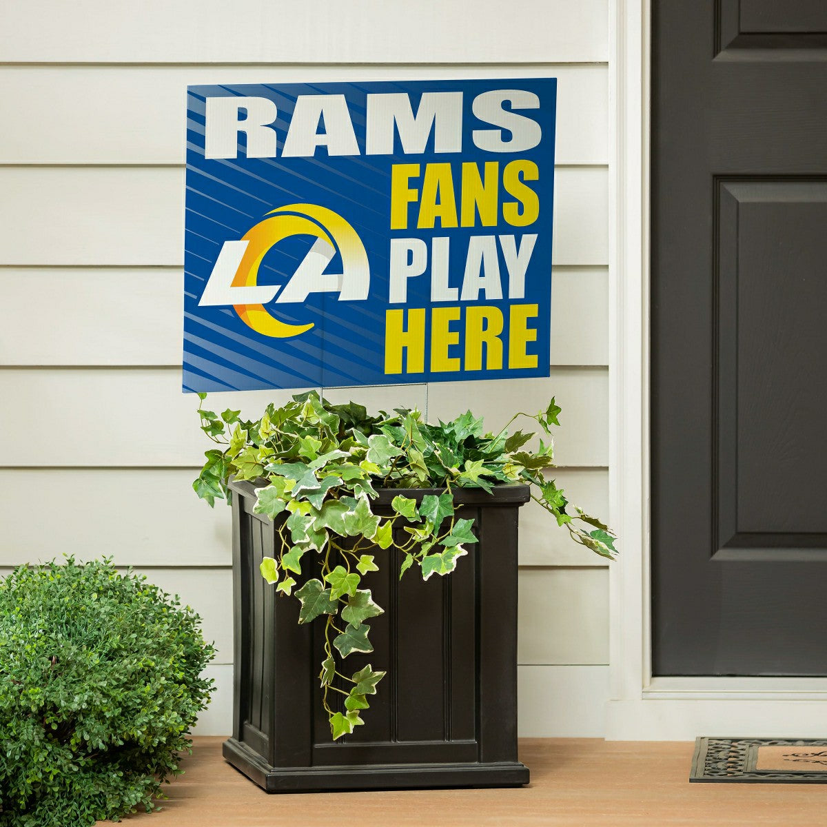 Los Angeles Rams Coroplast Yard Sign "Fans Play Here"