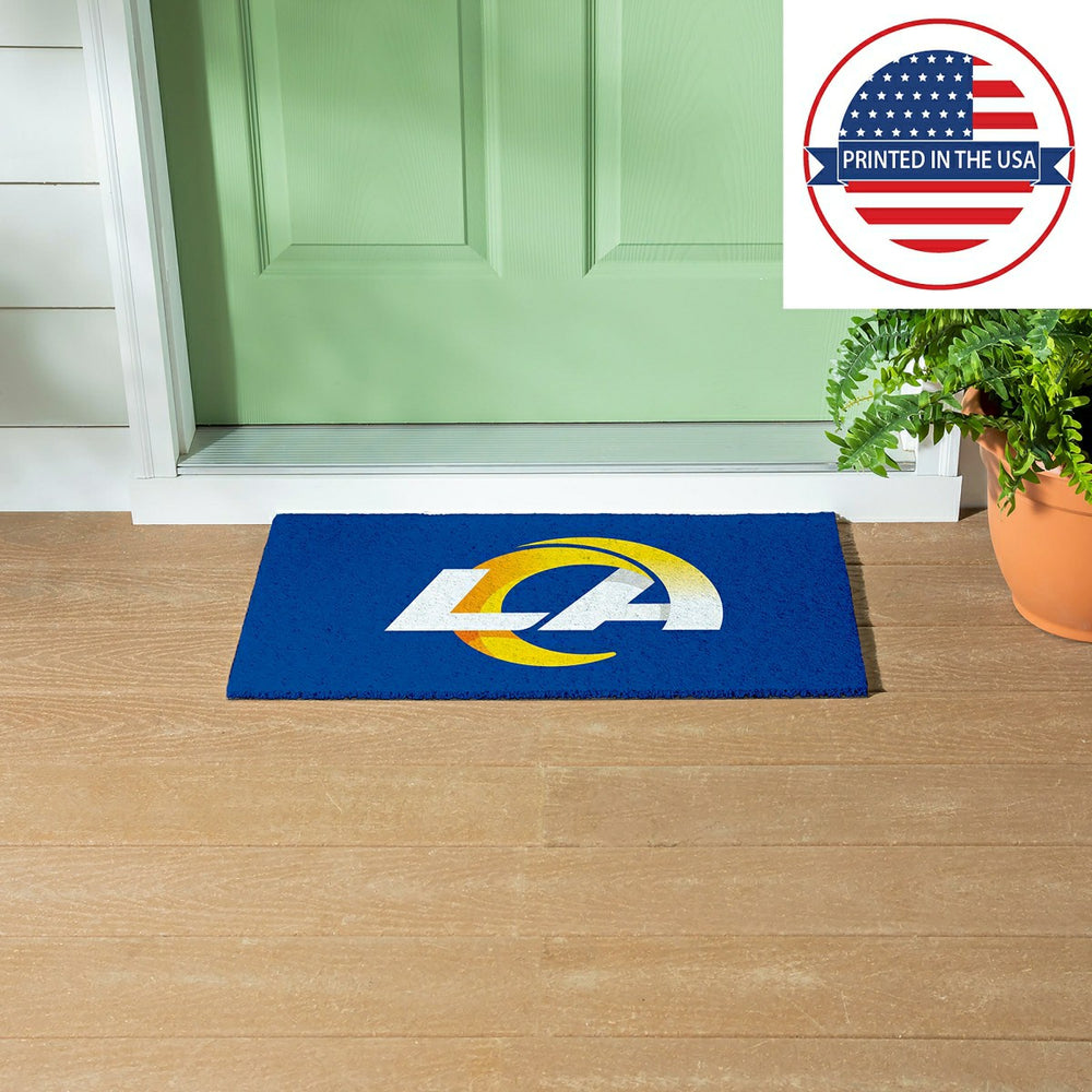 Full Color PVC Mat, 16" x 28", Los Angeles Rams