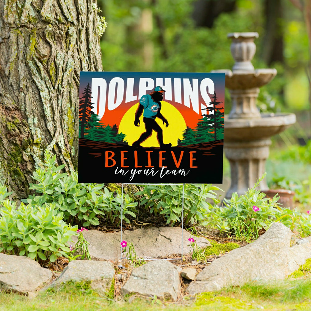 Miami Dolphins Yard Sign, Bigfoot