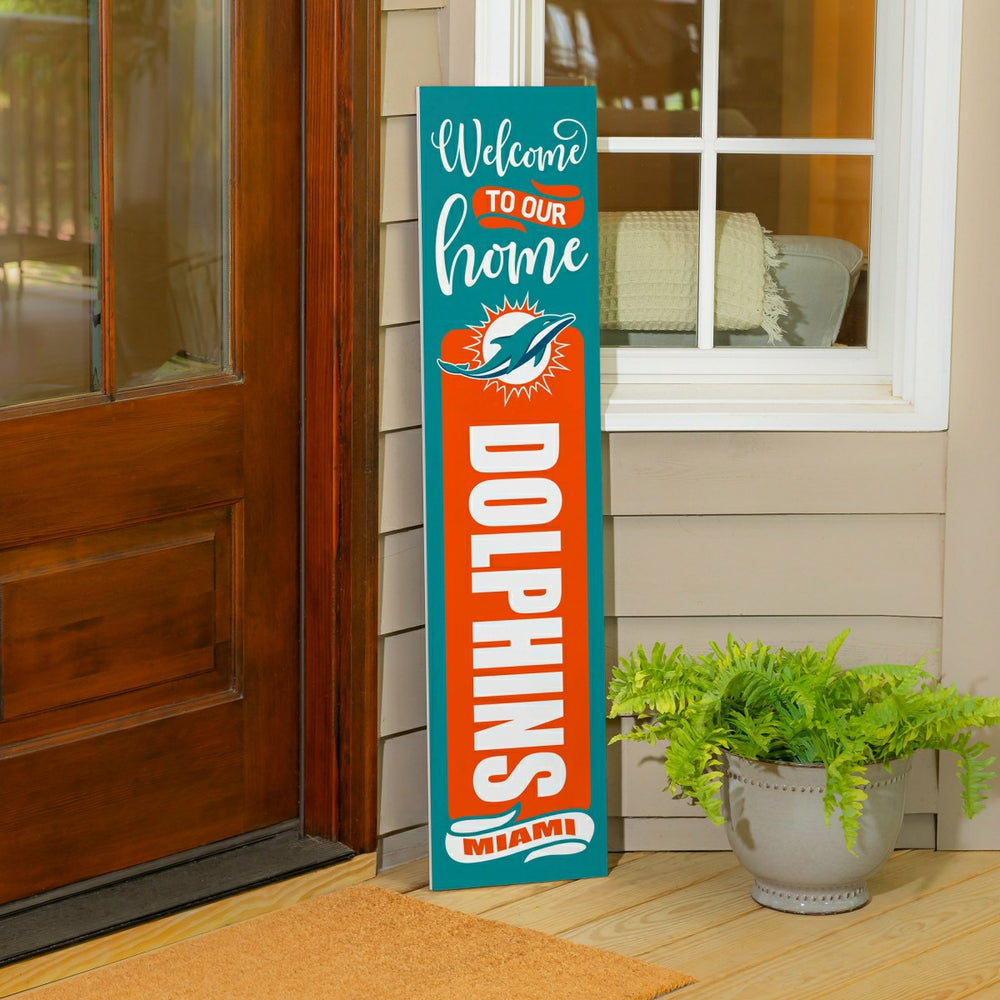 47" Double Sided Leaner, Miami Dolphins, Halloween