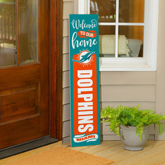 47" Double Sided Leaner, Miami Dolphins, Halloween