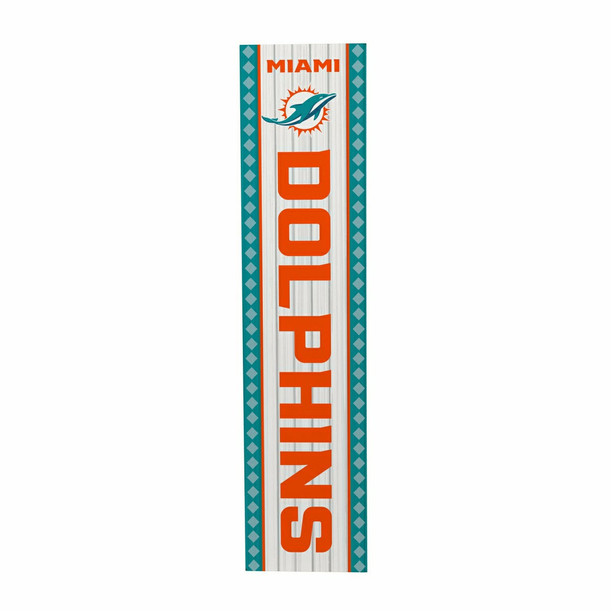 47" Double Sided Leaner, Miami Dolphins, Christmas