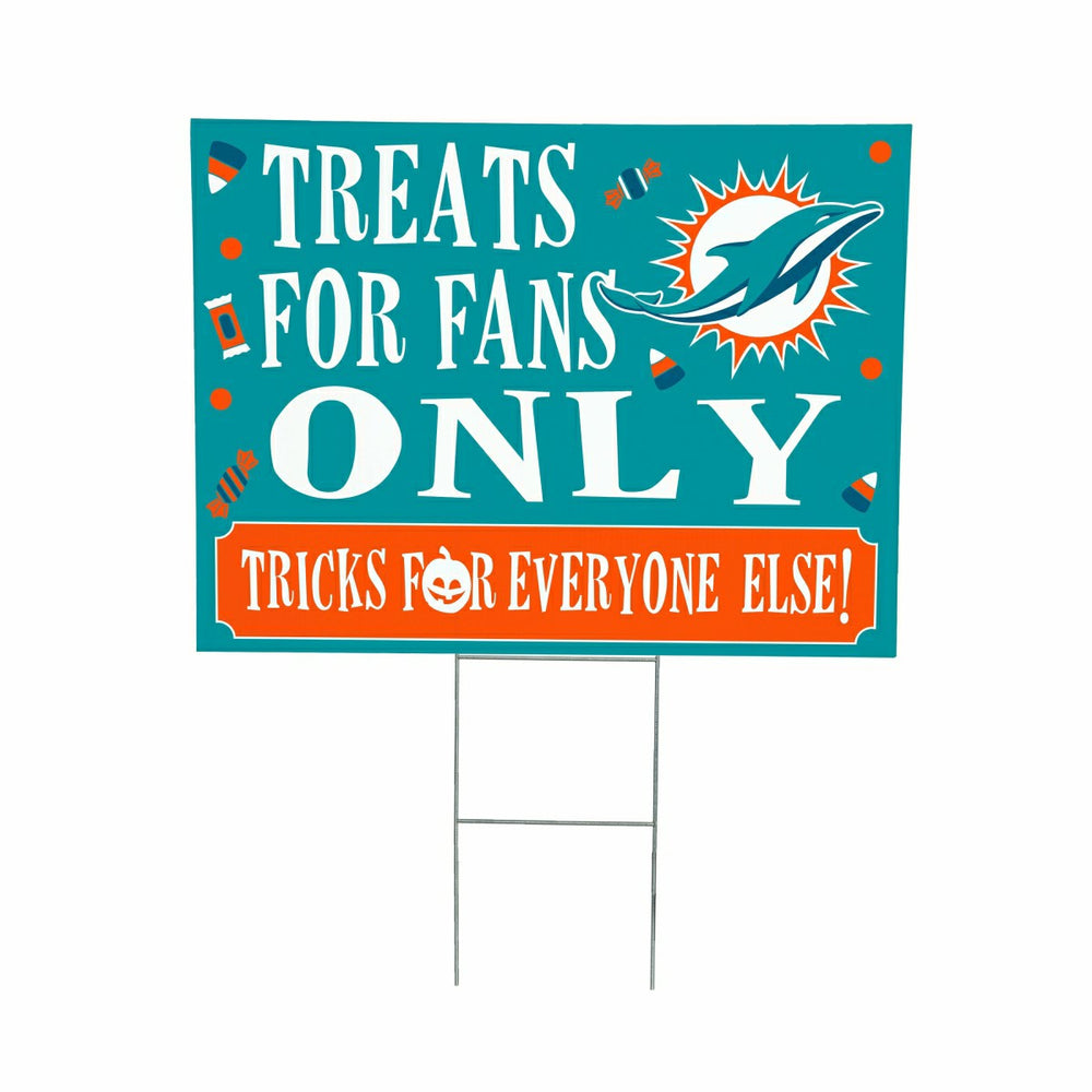 Miami Dolphins Yard Sign, Halloween Treats for Fans