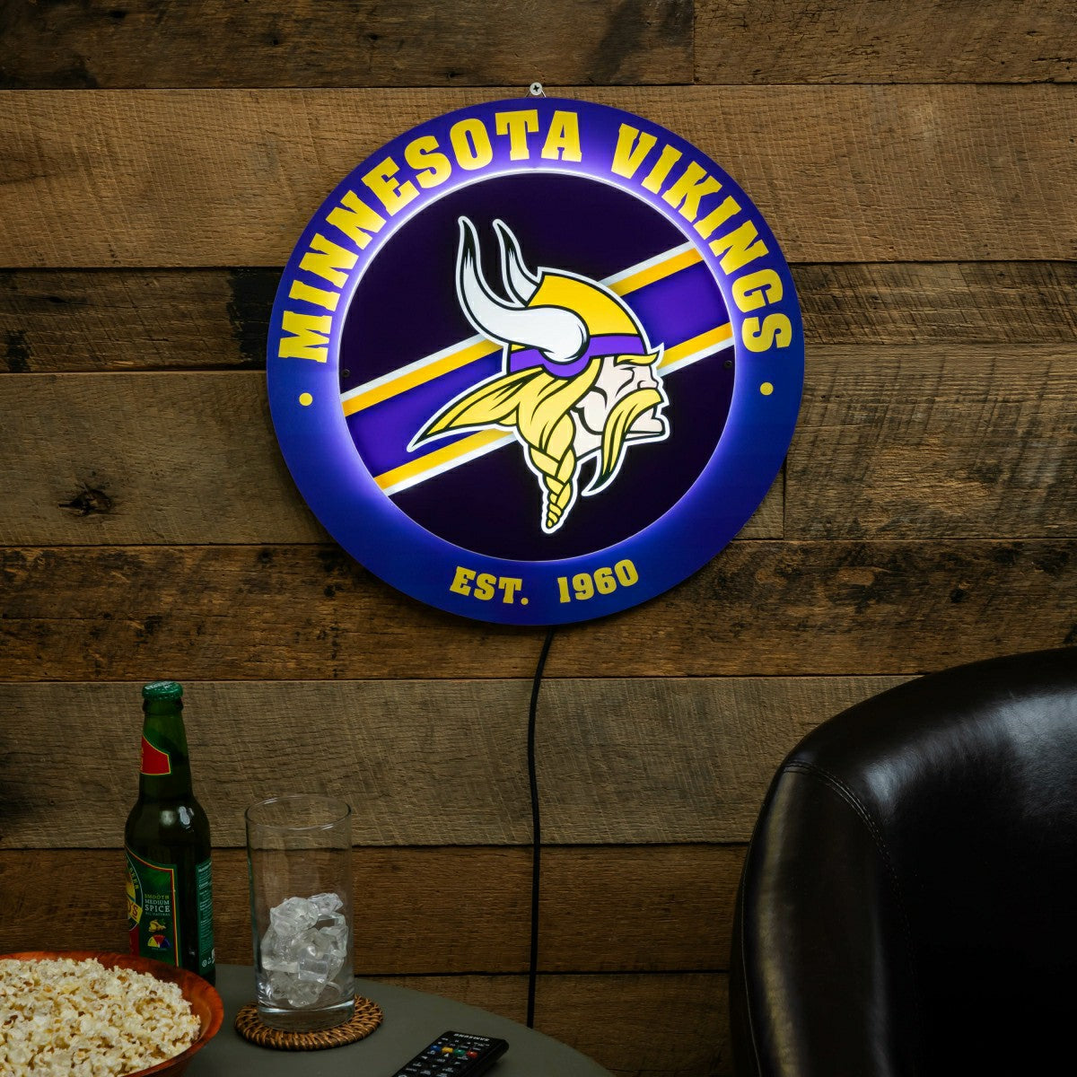 Minnesota Vikings, Metal Lite, Round
