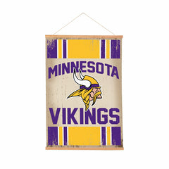 Minnesota Vikings, Canvas Wall Tapestry, Medium, 36x24