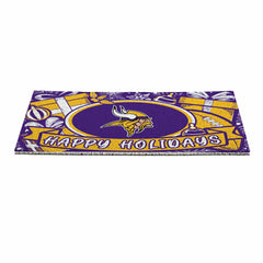 Minnesota Vikings Holiday PVC Mat, 28"x16"