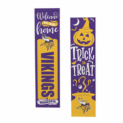 47" Double Sided Leaner, Minnesota Vikings, Halloween