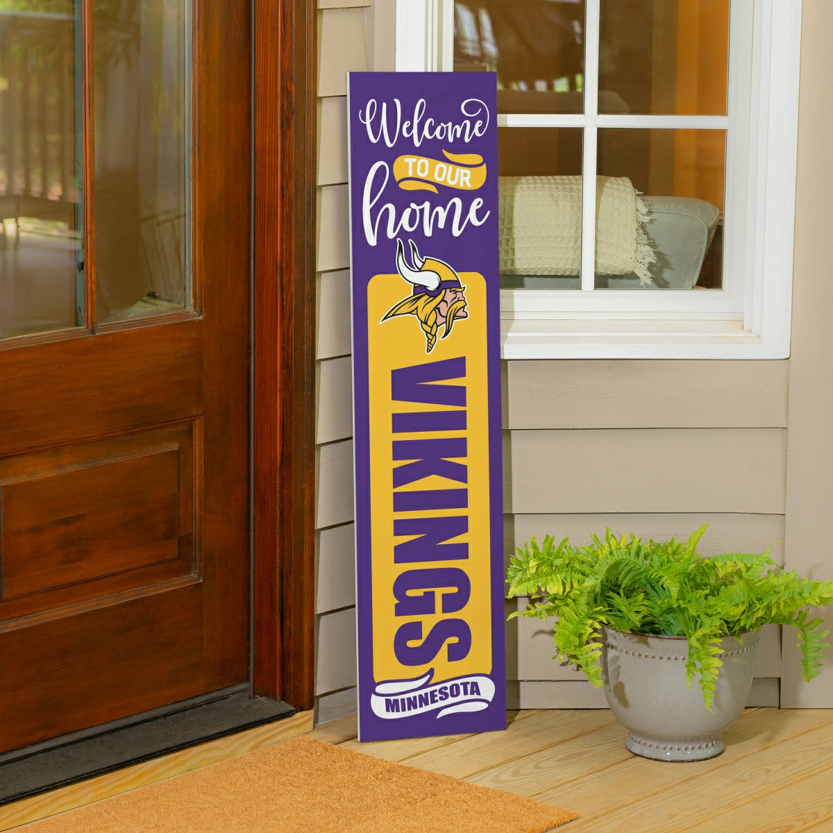 47" Double Sided Leaner, Minnesota Vikings, Halloween
