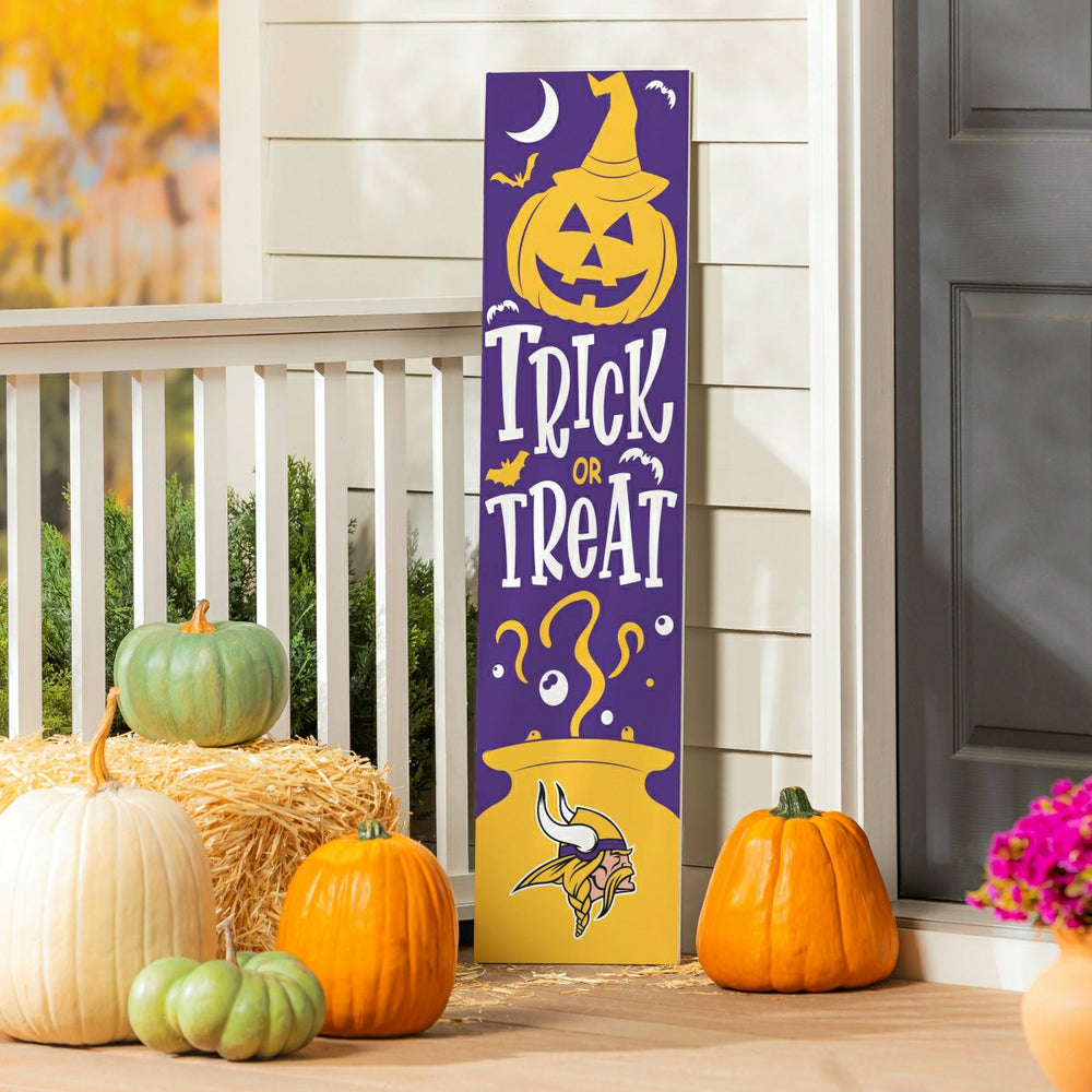 47" Double Sided Leaner, Minnesota Vikings, Halloween