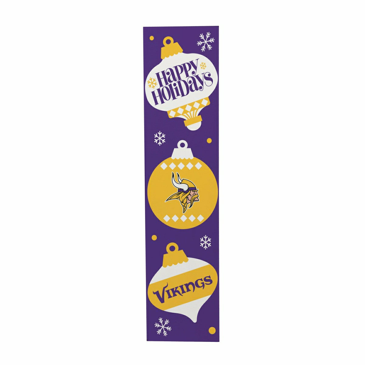 47" Double Sided Leaner, Minnesota Vikings, Christmas
