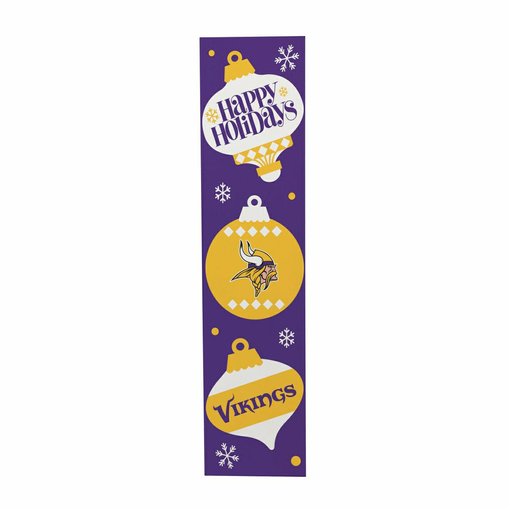 47" Double Sided Leaner, Minnesota Vikings, Christmas