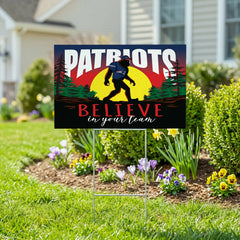 New England Patriots Yard Sign, Bigfoot