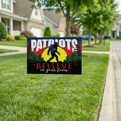 New England Patriots Yard Sign, Bigfoot