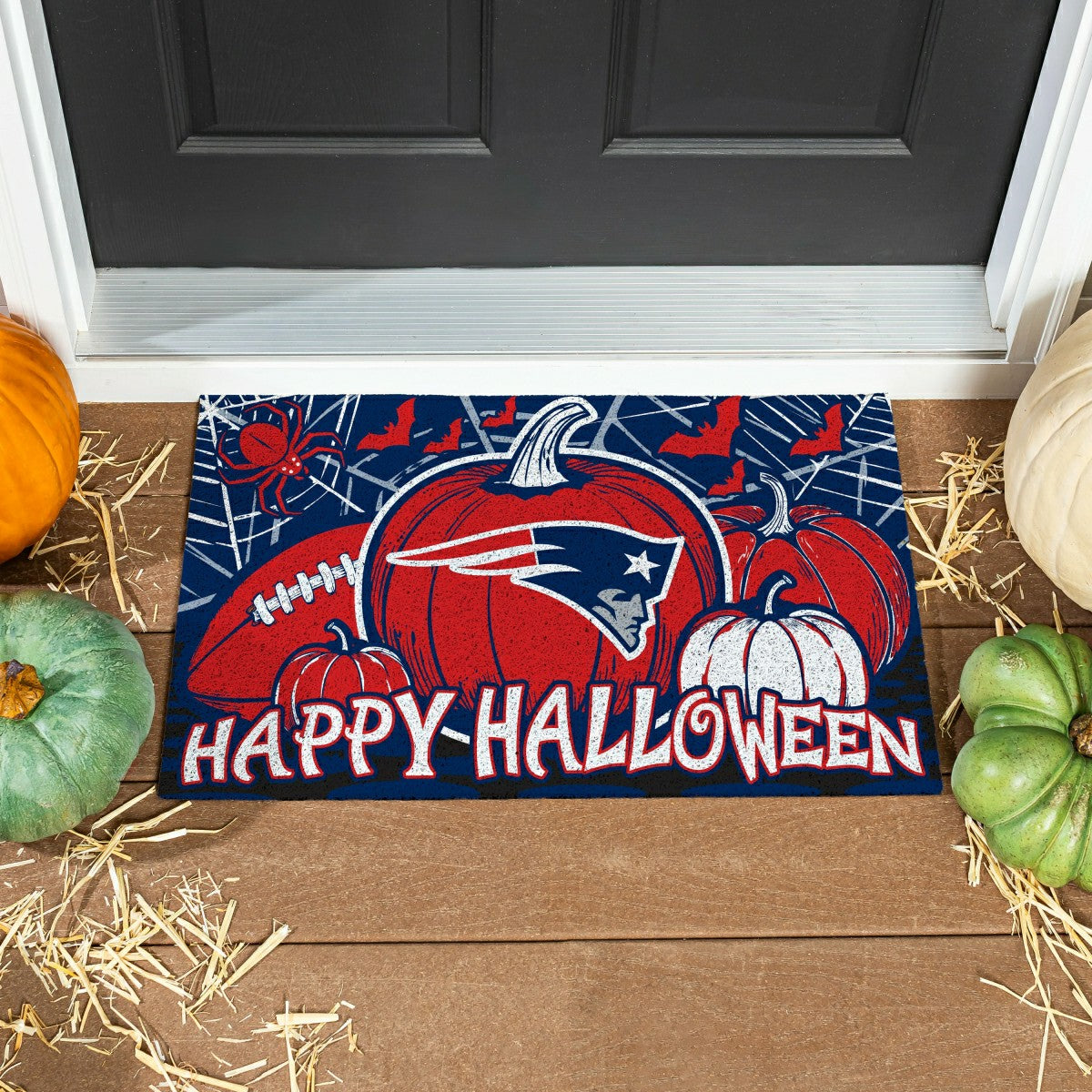New England Patriots Halloween PVC Mat, 28"x16"