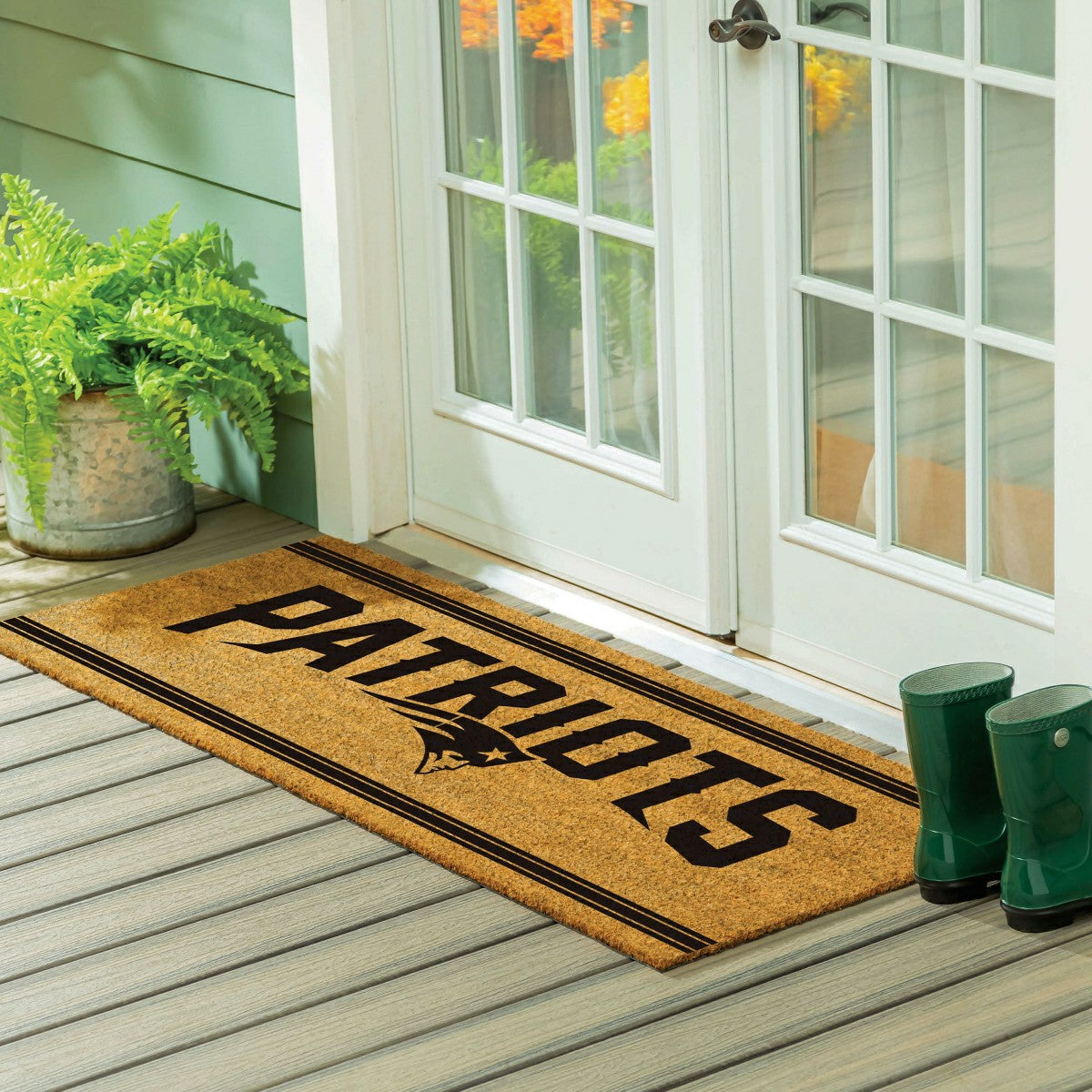 New England Patriots Extra Large One Color Coir Mat, 60"x24"
