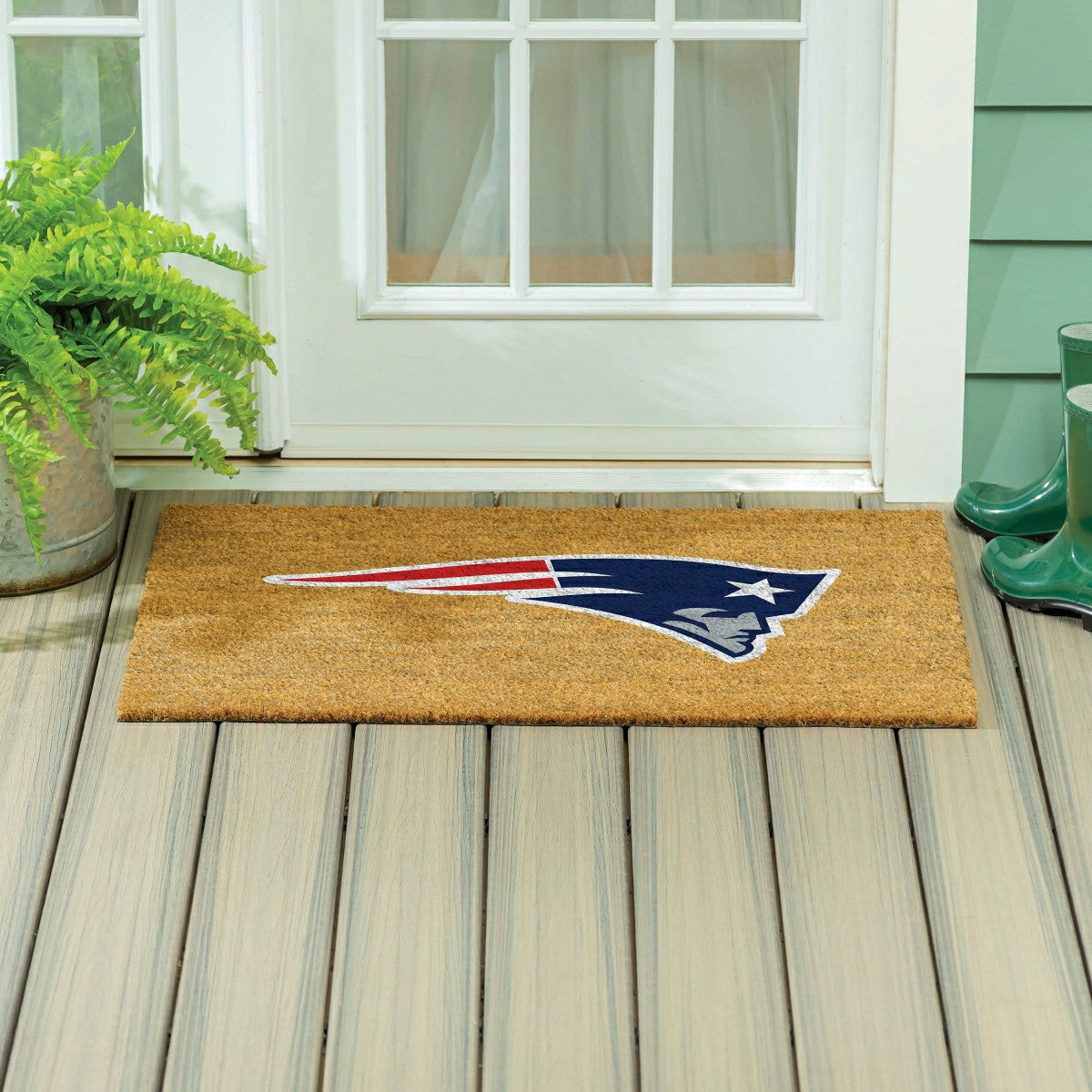 New England Patriots Large Full Color Coir Mat, 36"x24"