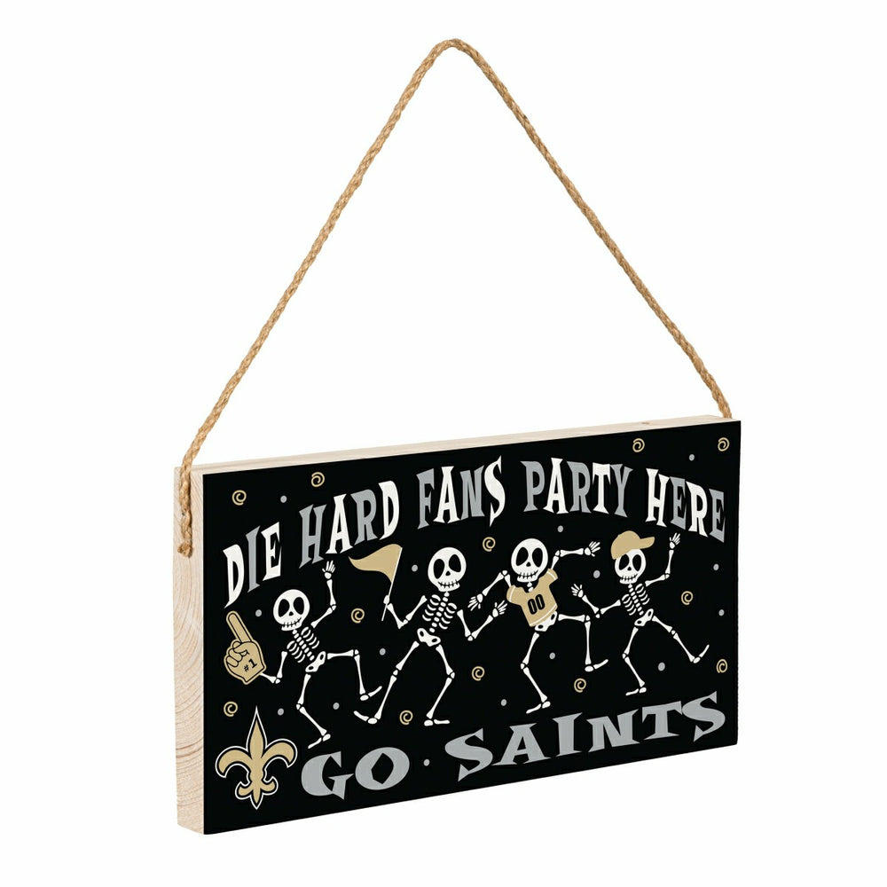 New Orleans Saints Halloween Wood Wall Sign, 6x11