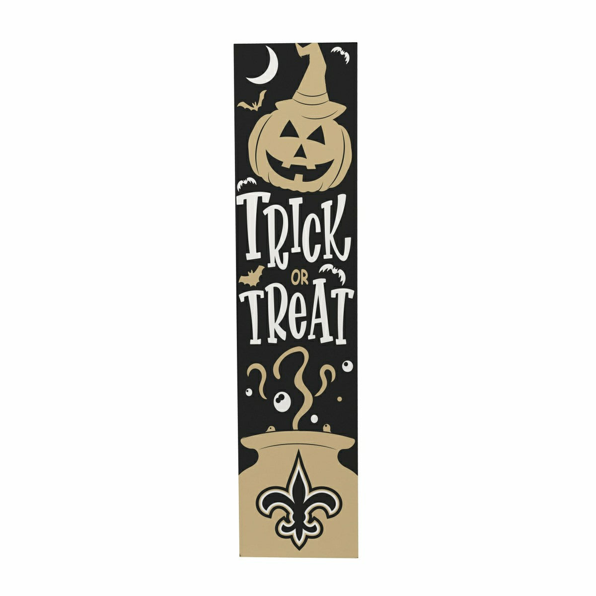 47" Double Sided Leaner, New Orleans Saints, Halloween