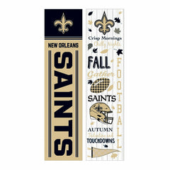 46" Double Sided Leaner, New Orleans Saints, Fall Seasonal