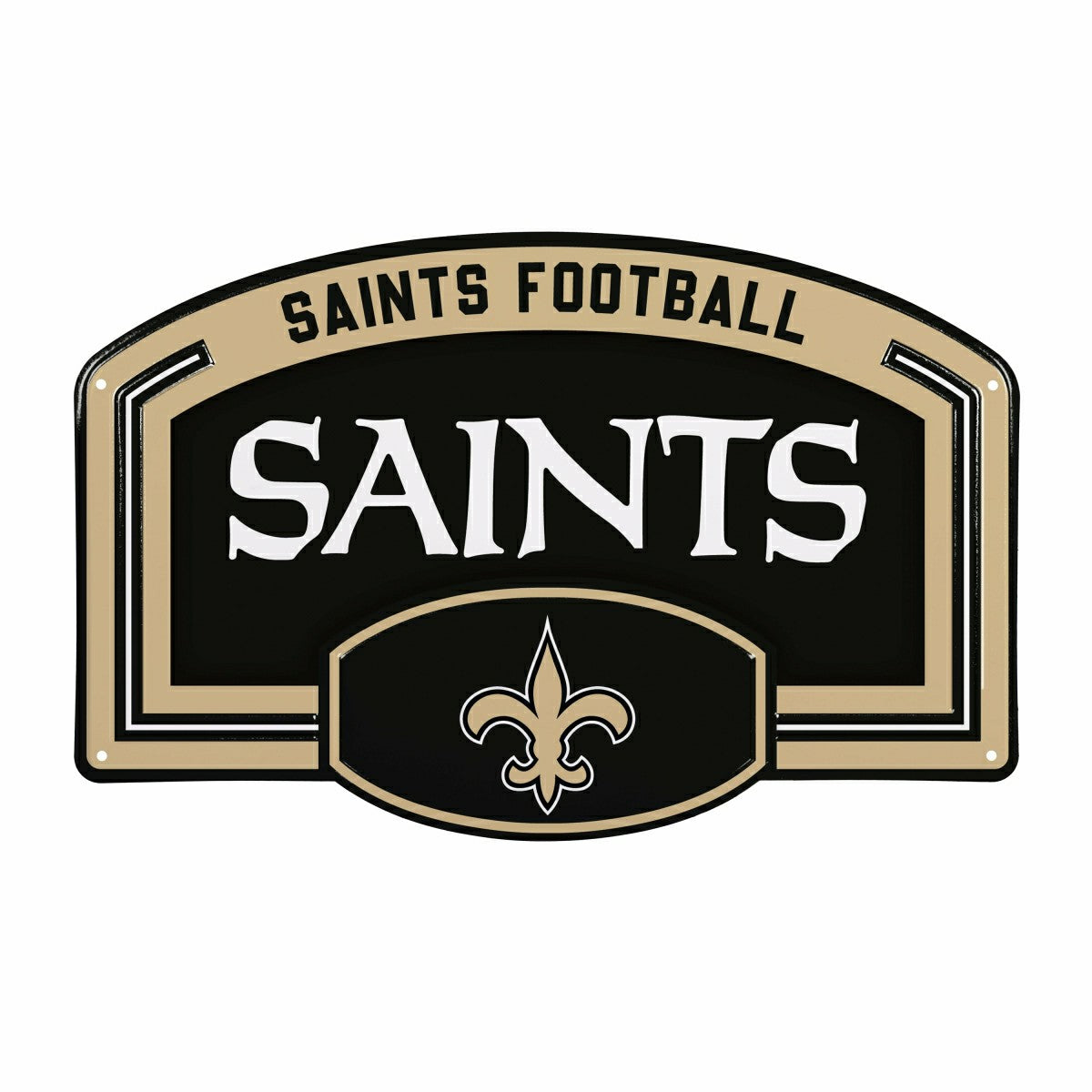 New Orleans Saints USA Embossed Steel Wall Sign, 11" x 17"