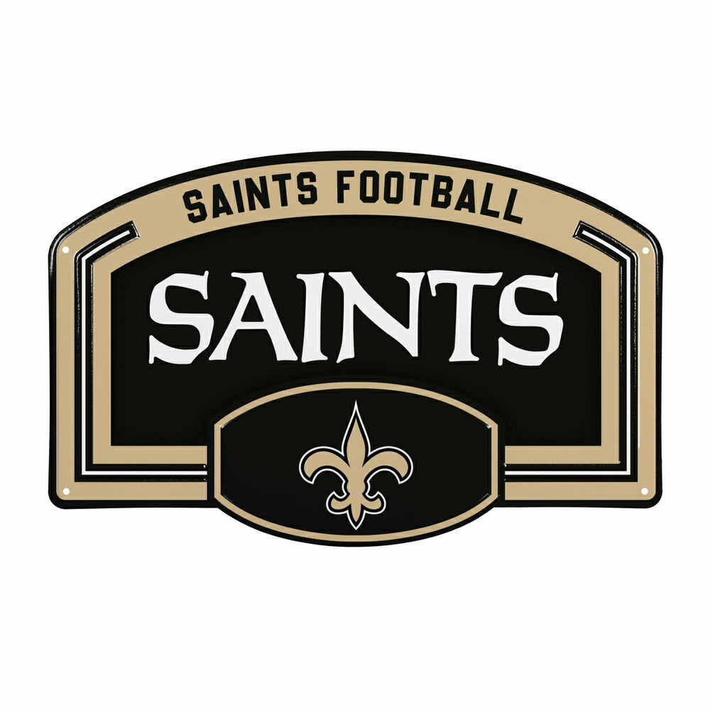 New Orleans Saints USA Embossed Steel Wall Sign, 11" x 17"