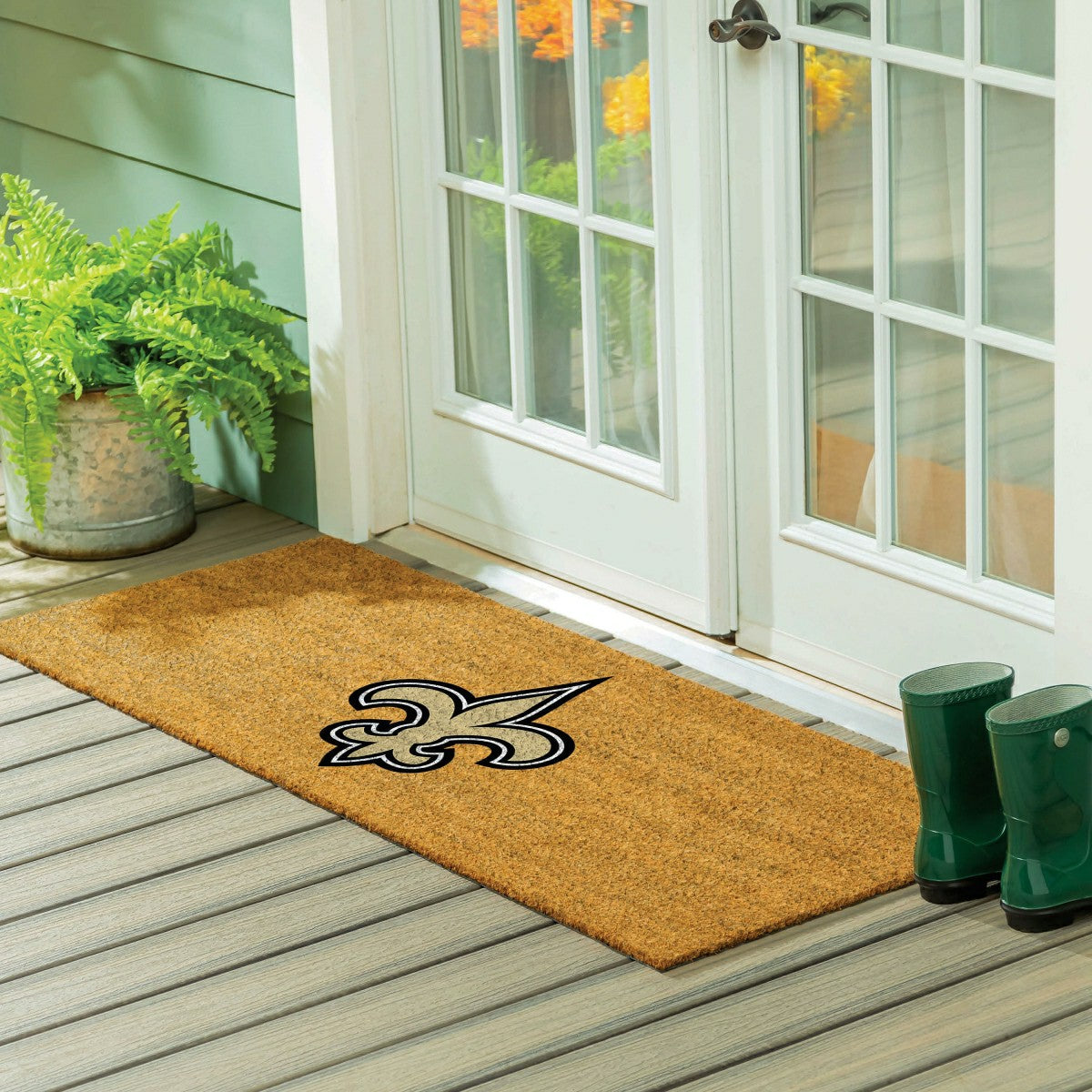 New Orleans Saints Extra Large Full Color Coir Mat, 60"x24"