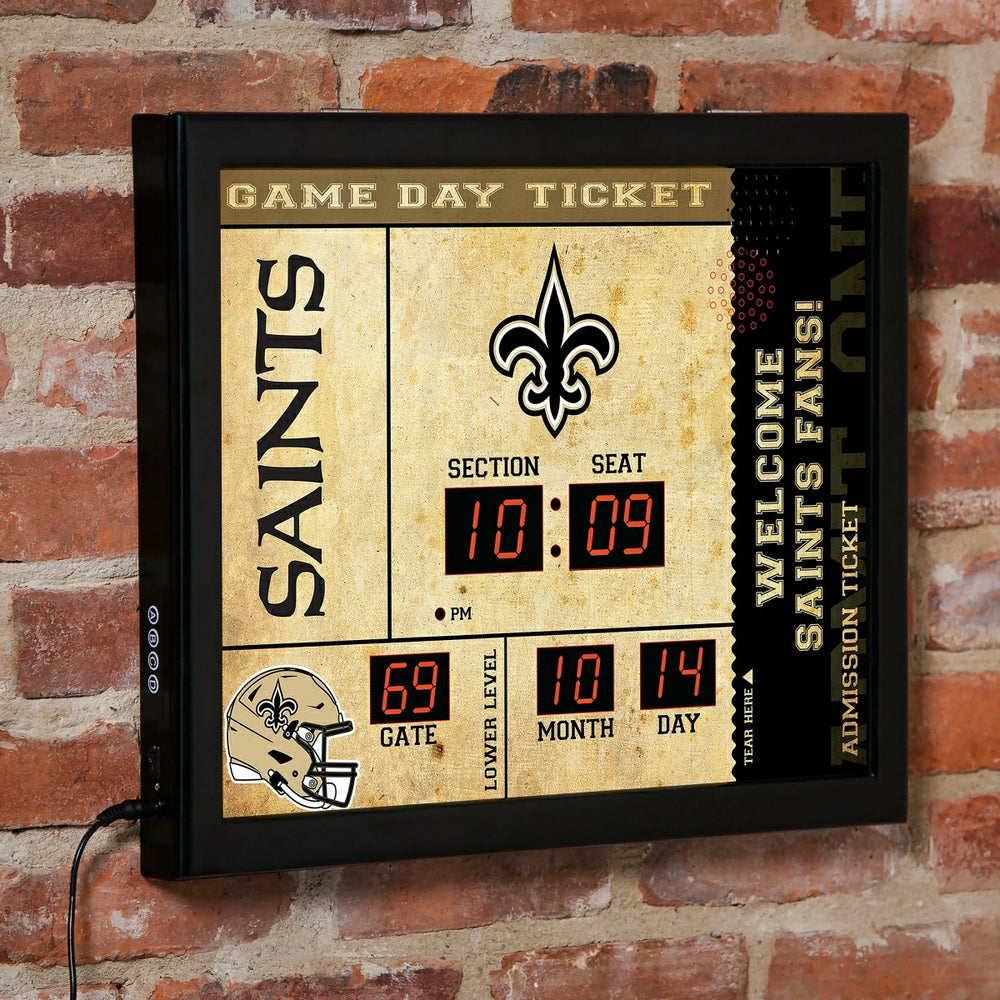 Scoreboard Wall Clock, New Orleans Saints