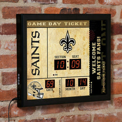 Scoreboard Wall Clock, New Orleans Saints