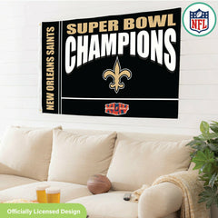 New Orleans Saints Superbowl XLIV Champions Football 3x5 Flag