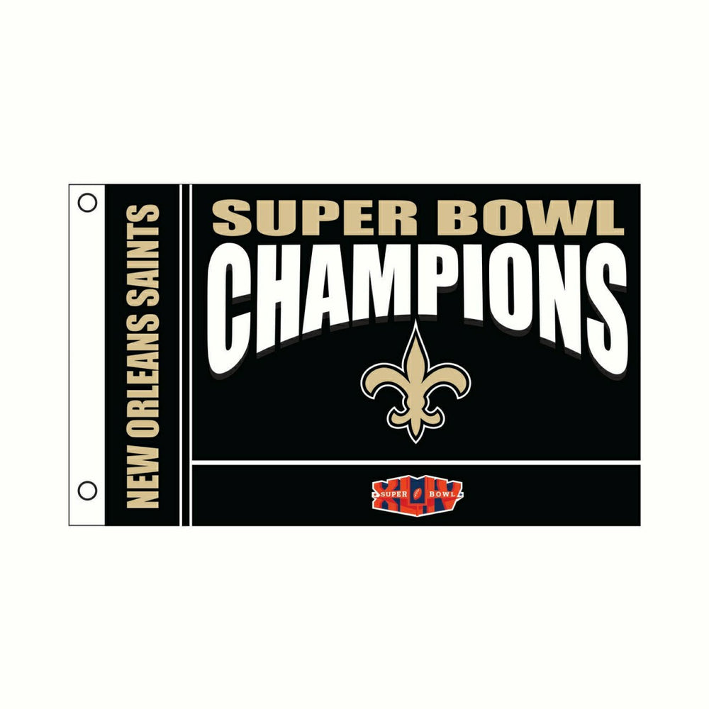 New Orleans Saints Superbowl XLIV Champions Football 3x5 Flag