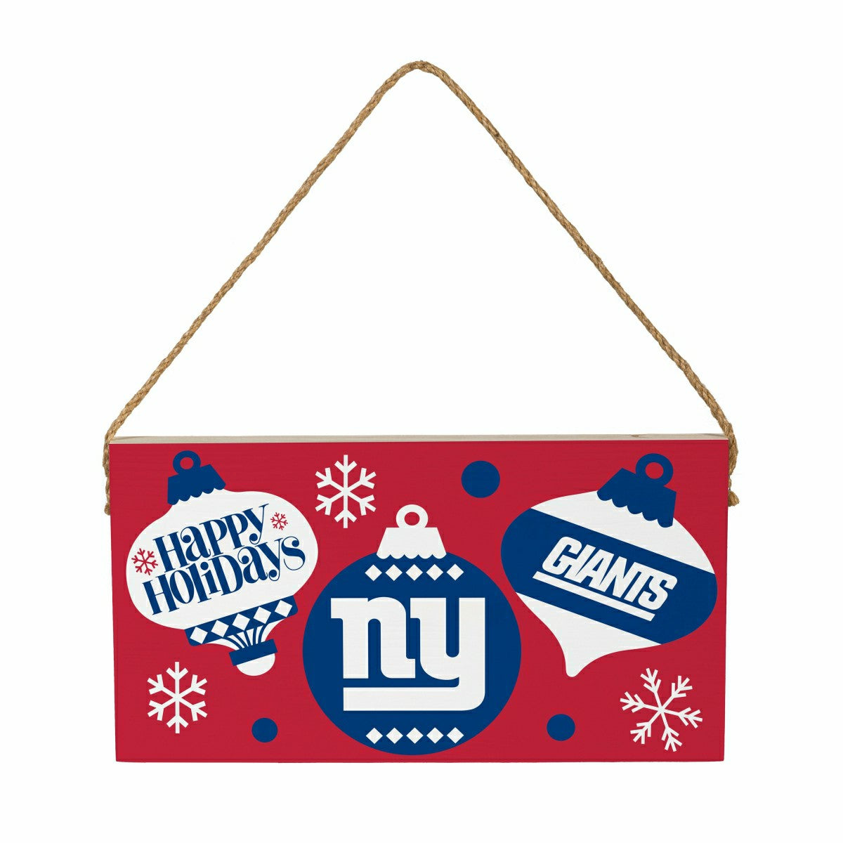 New York Giants Holiday Wood Wall Sign, 6x11