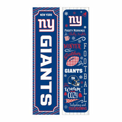 46" Double Sided Leaner, New York Giants, Winter Seasonal