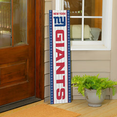 47" Double Sided Leaner, New York Giants, Christmas